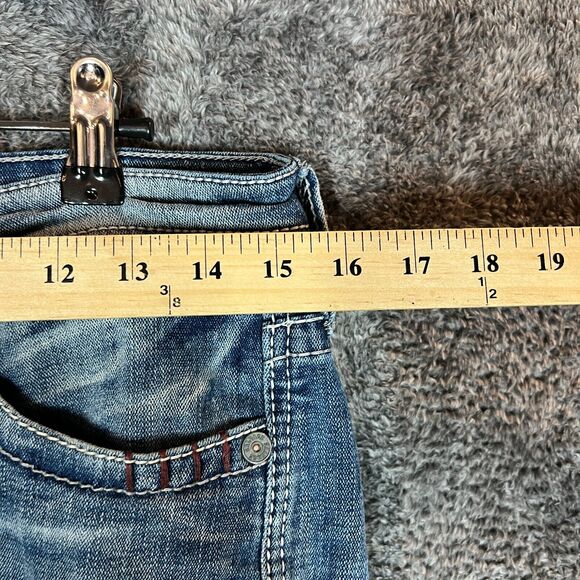 Salvage Jeans Mens 27S Blue Denim Havoc Slim Straight Light Wash Western Cowboy - Picture 5 of 9